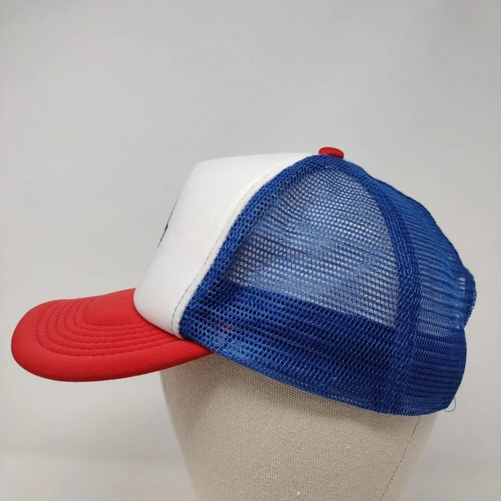 Pabst Blue Ribbon Beer Snapback Hat Multicolor OSFA Mesh Back 6 Panel